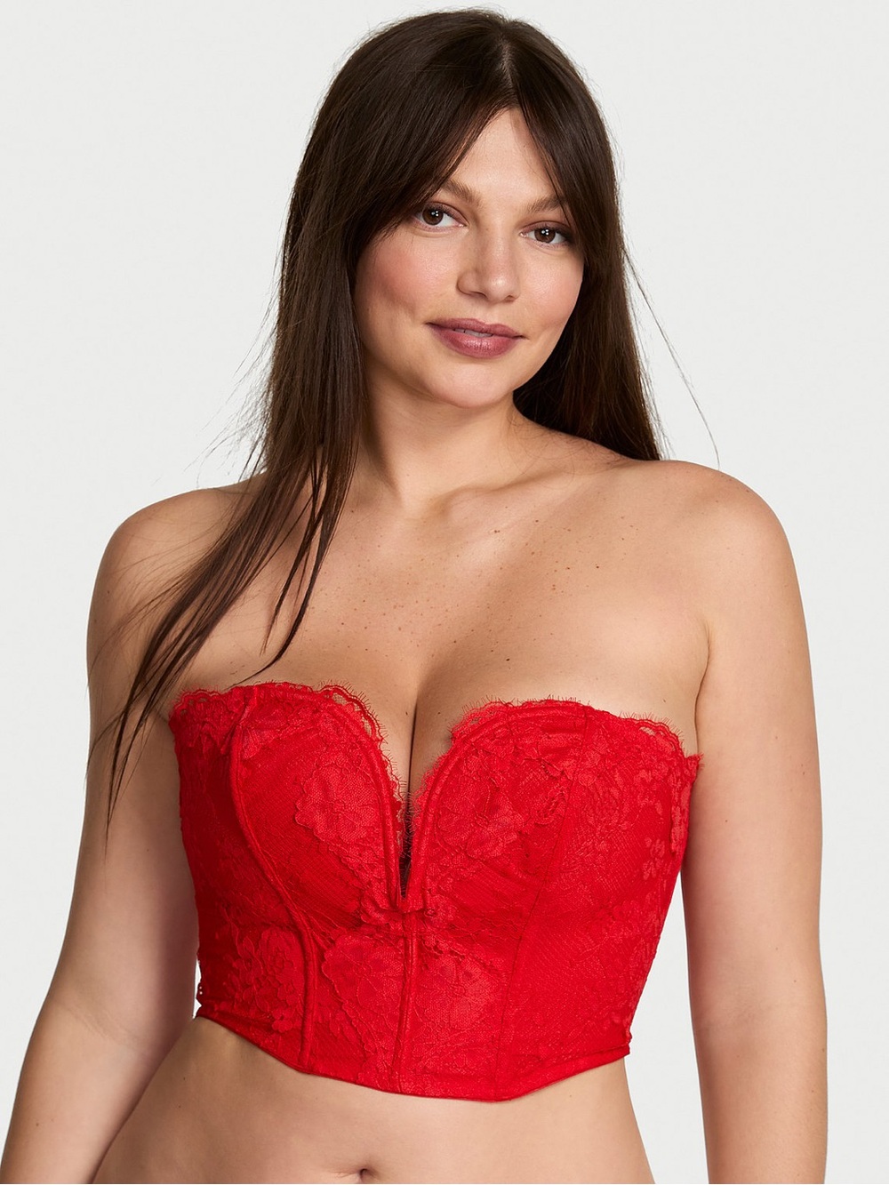 VICTORIAS SECRET DREAM ANGELS
Dare to Dream Lace Deep-V Cropped Corset Top XS